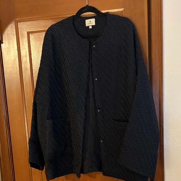 Tuckernuck Navy Boucle Barrett Coat - Picture 5 of 5